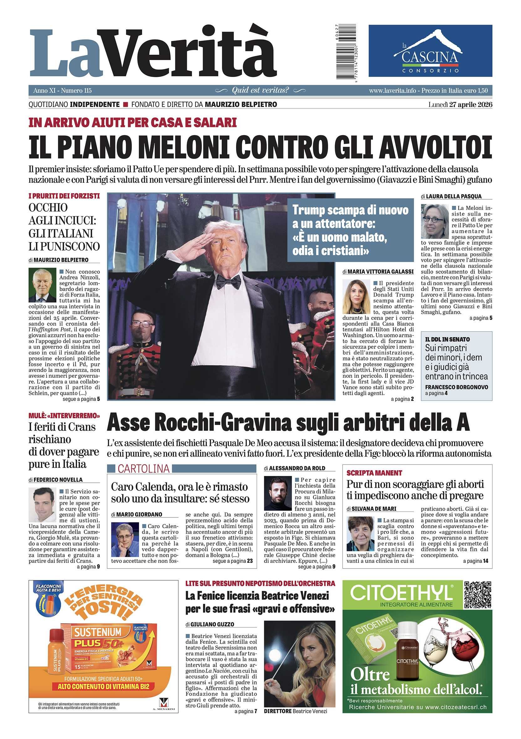 Oggi in edicola