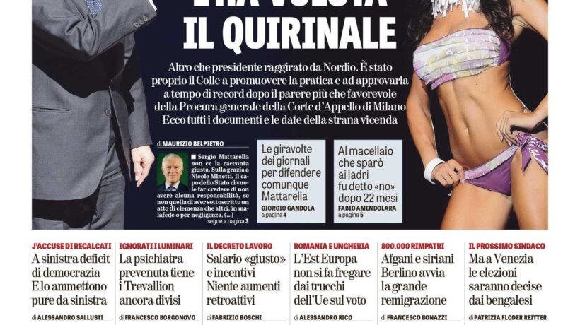 Oggi in edicola