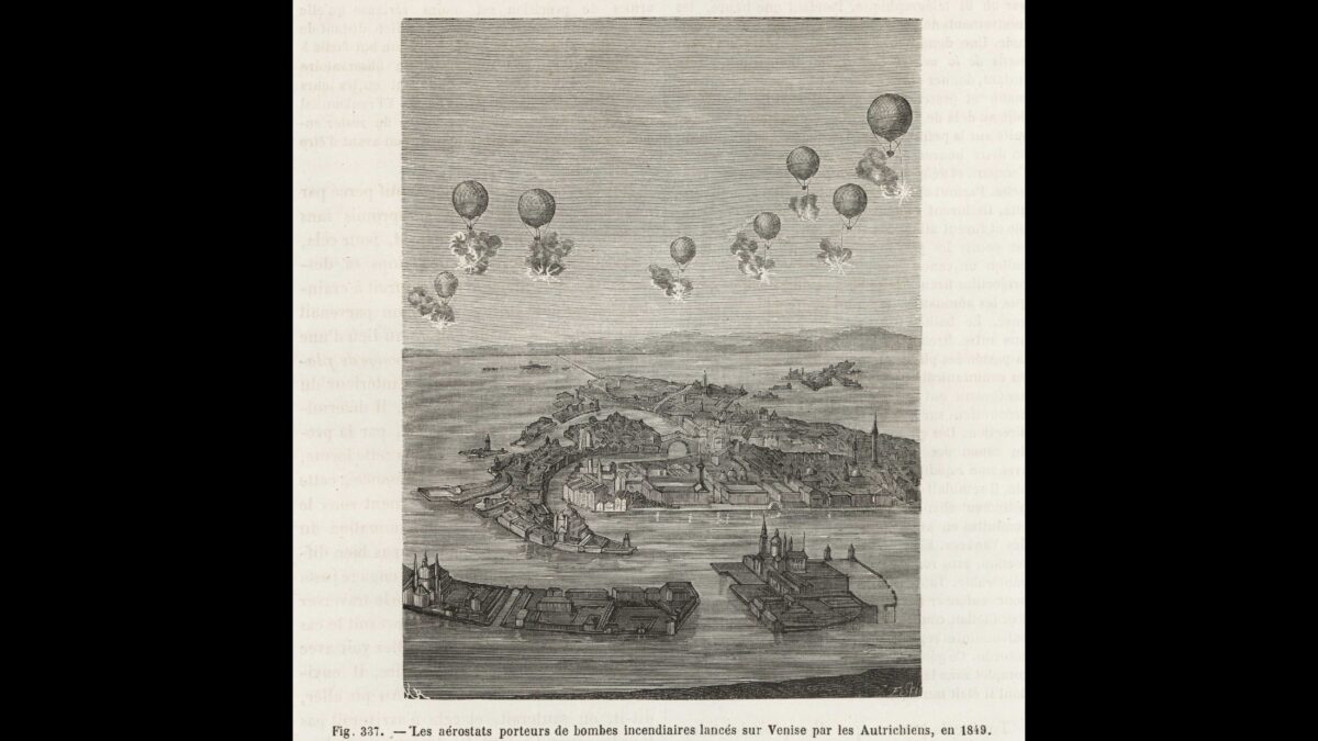 I primi «droni» furono lanciati su Venezia nel 1849