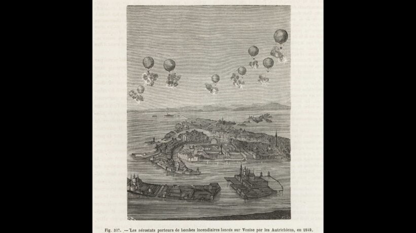 I primi «droni» furono lanciati su Venezia nel 1849
