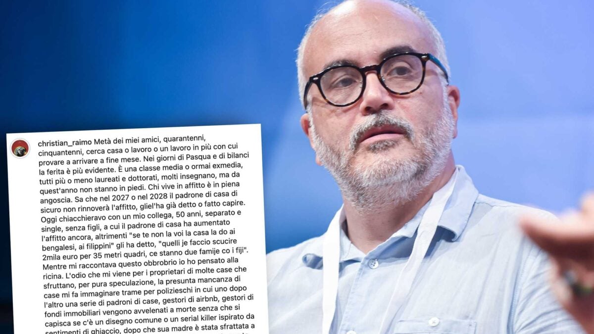 Il compagno Raimo e il caro affitti: «Avvelenare i proprietari di case»