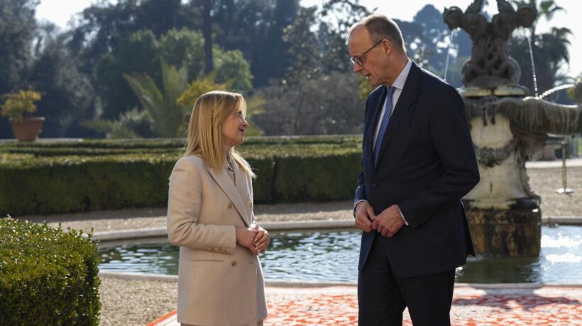 Meloni vola a Parigi dai volenterosi. Merz: missione Hormuz se c’è l’Onu