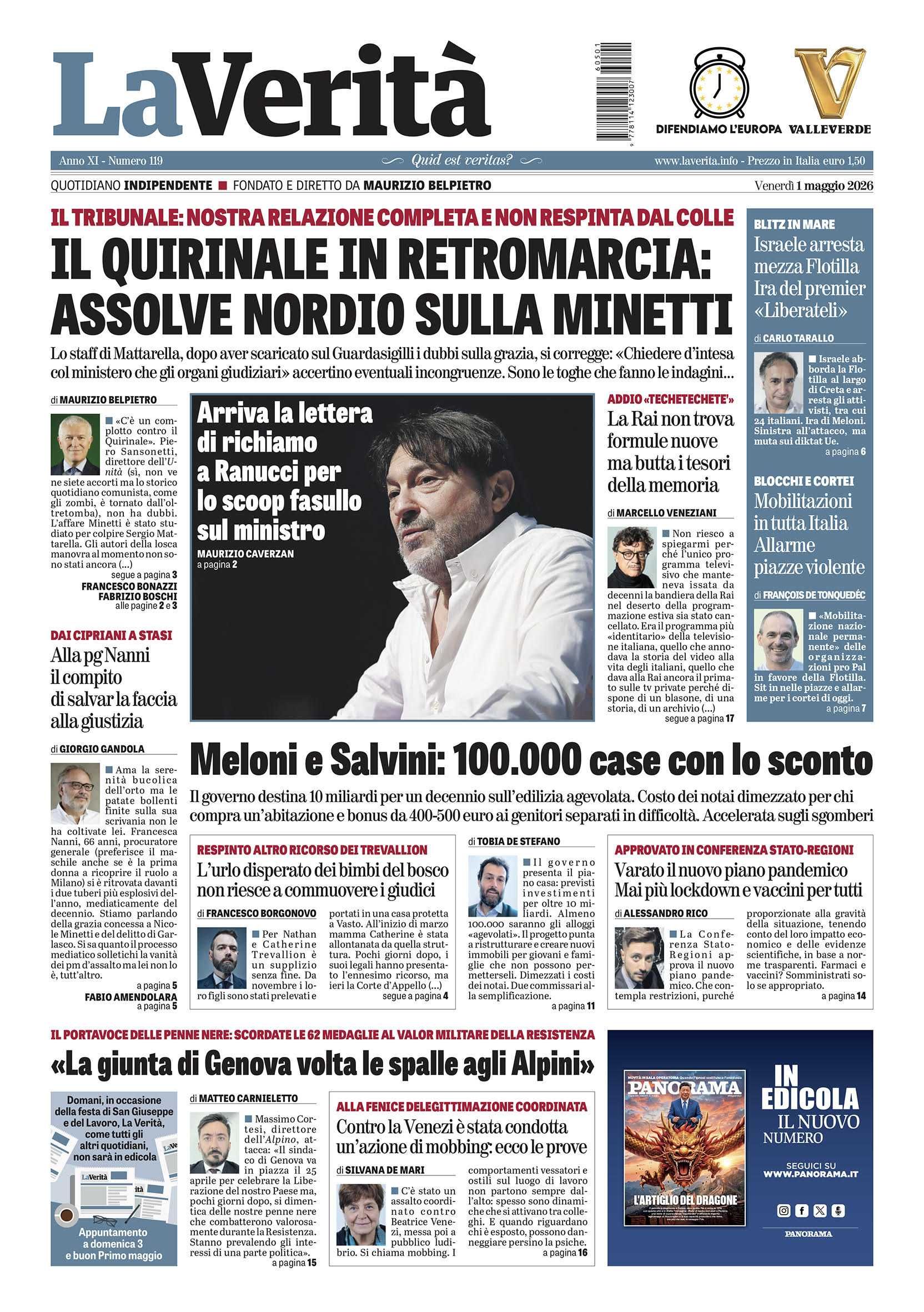 Oggi in edicola