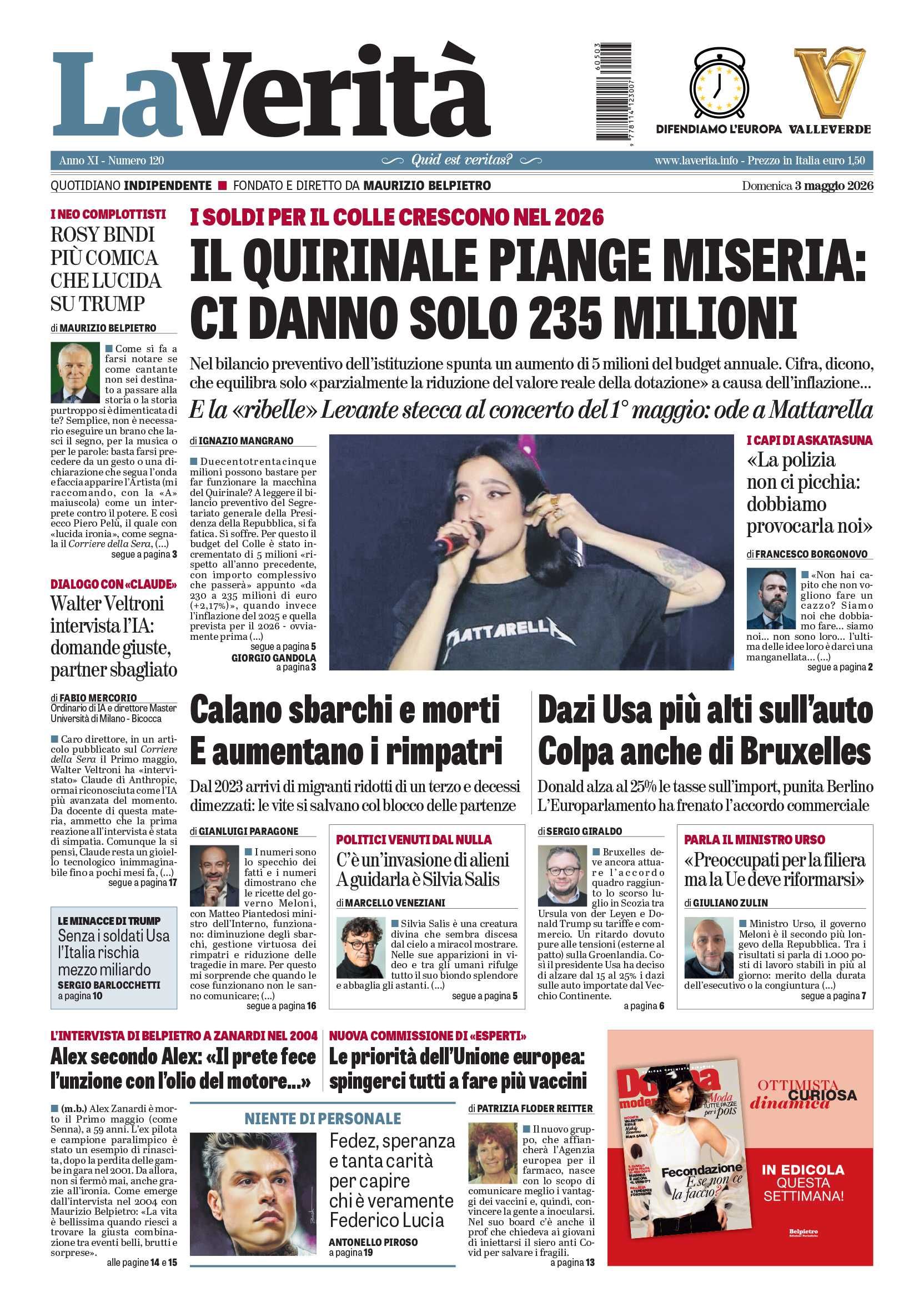 Oggi in edicola