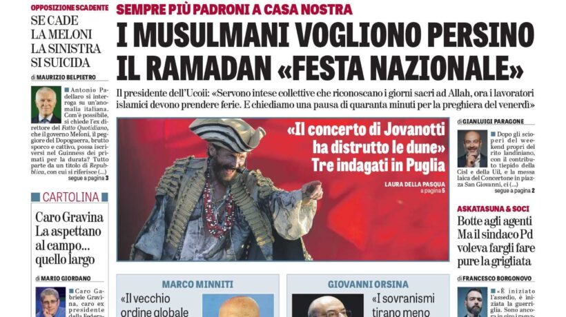 Oggi in edicola