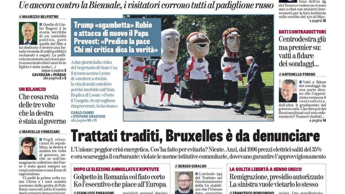 Oggi in edicola