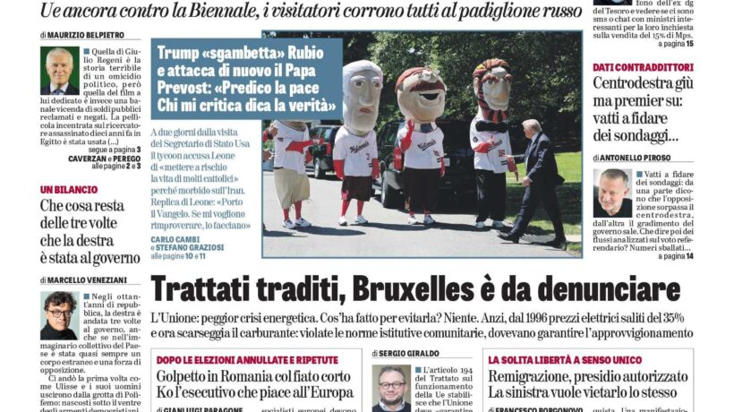Oggi in edicola