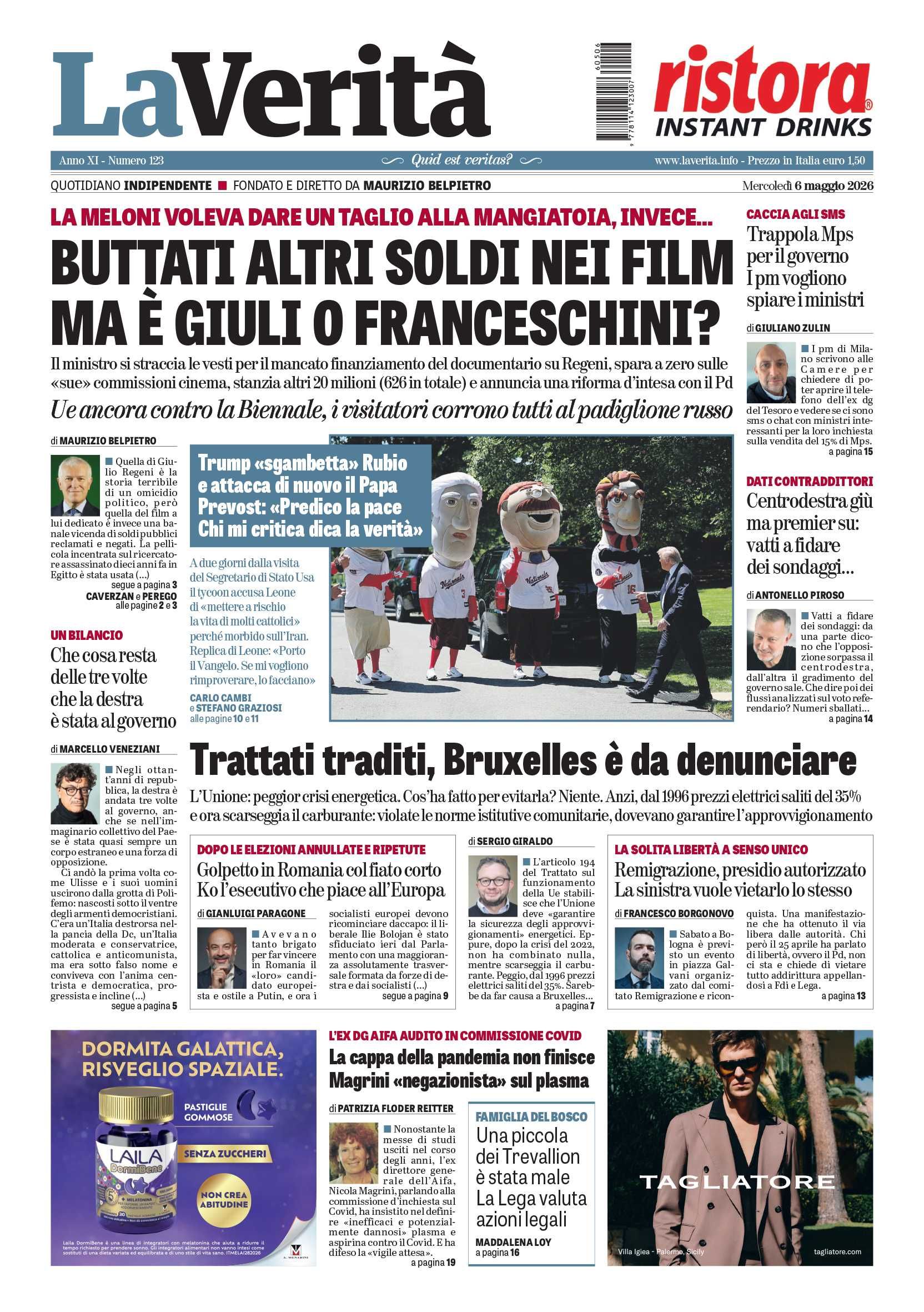 Oggi in edicola