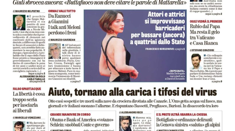 Oggi in edicola