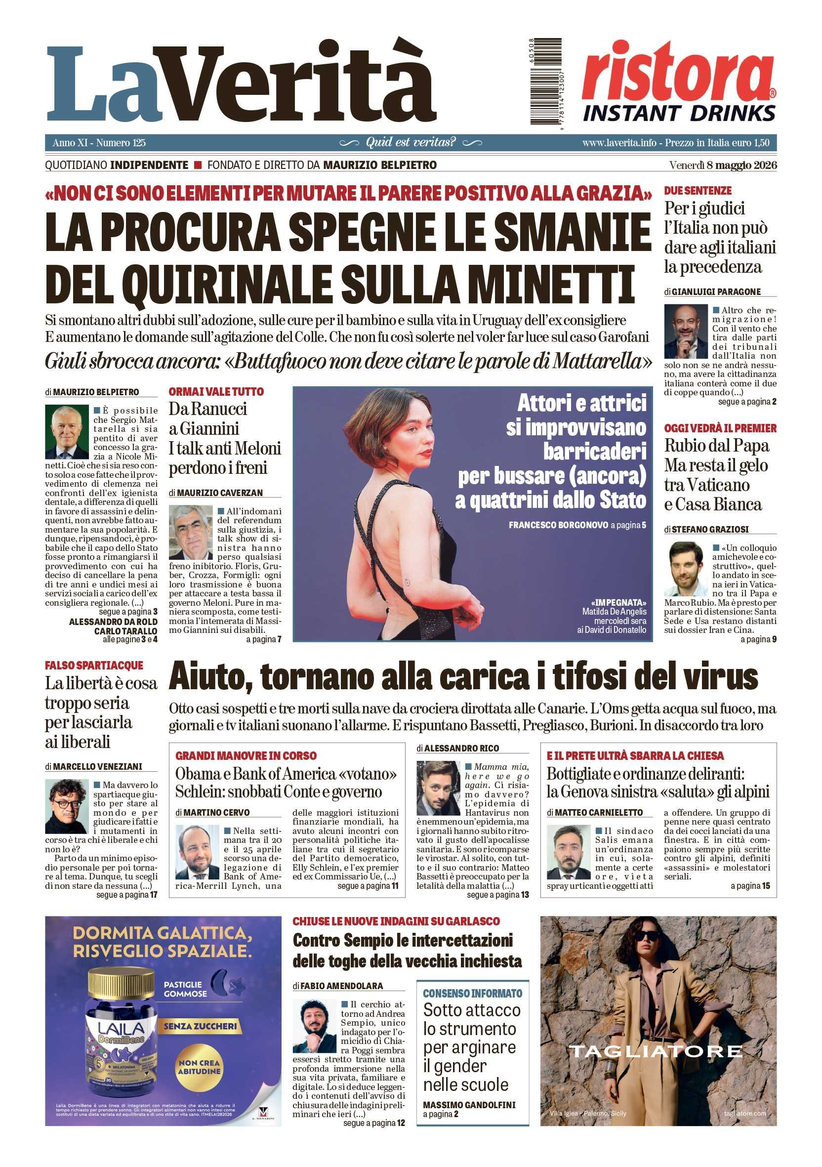 Oggi in edicola