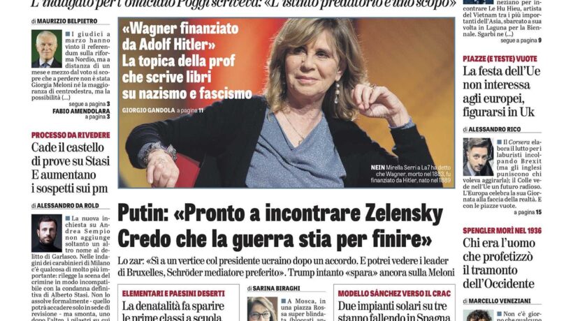 Oggi in edicola