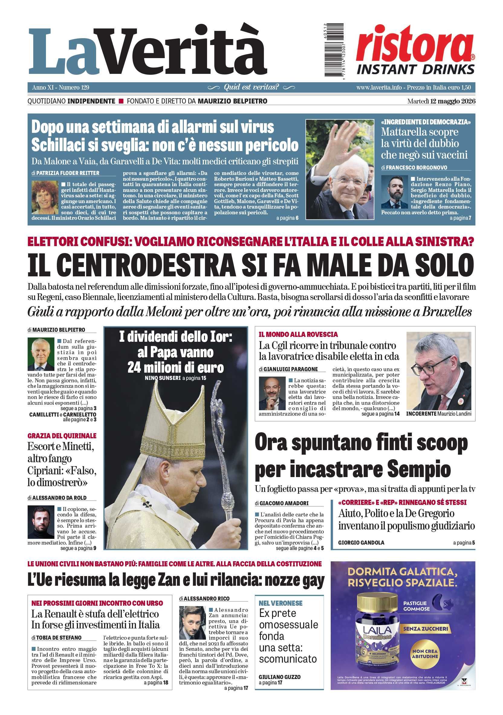 Oggi in edicola