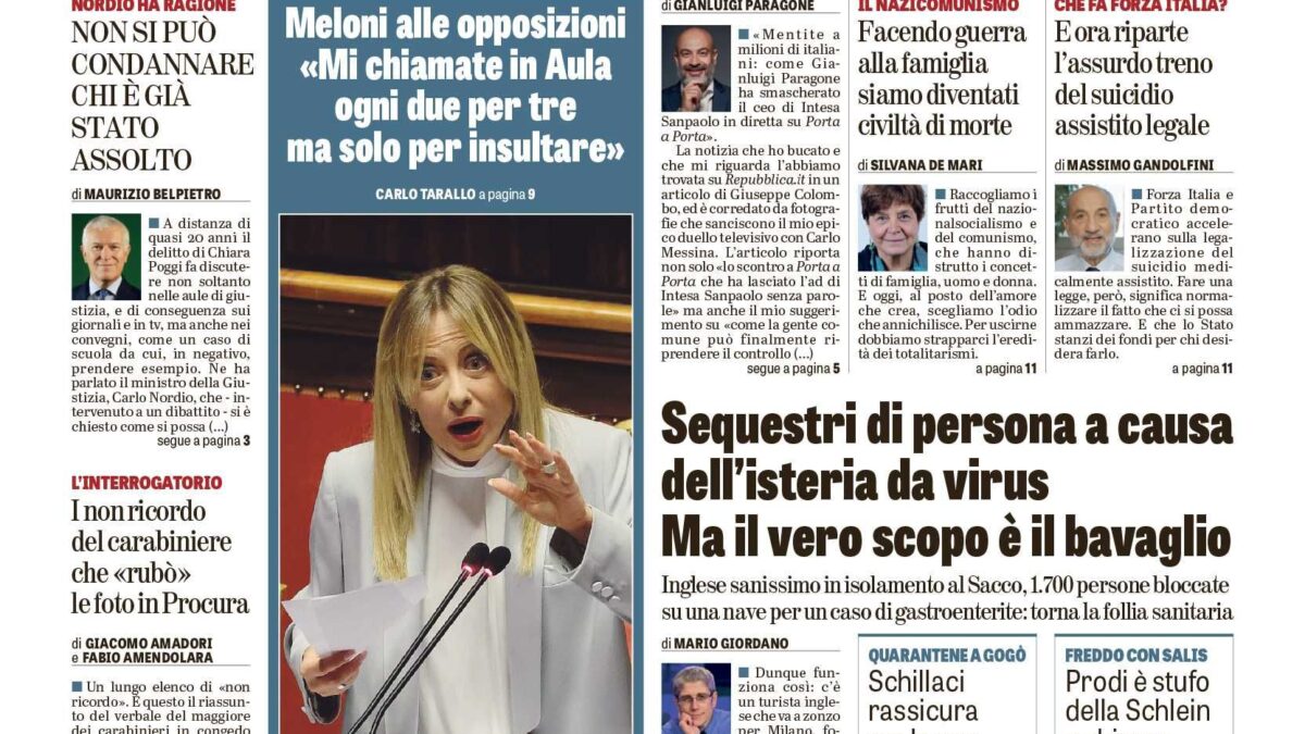 Oggi in edicola
