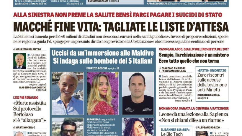 Oggi in edicola