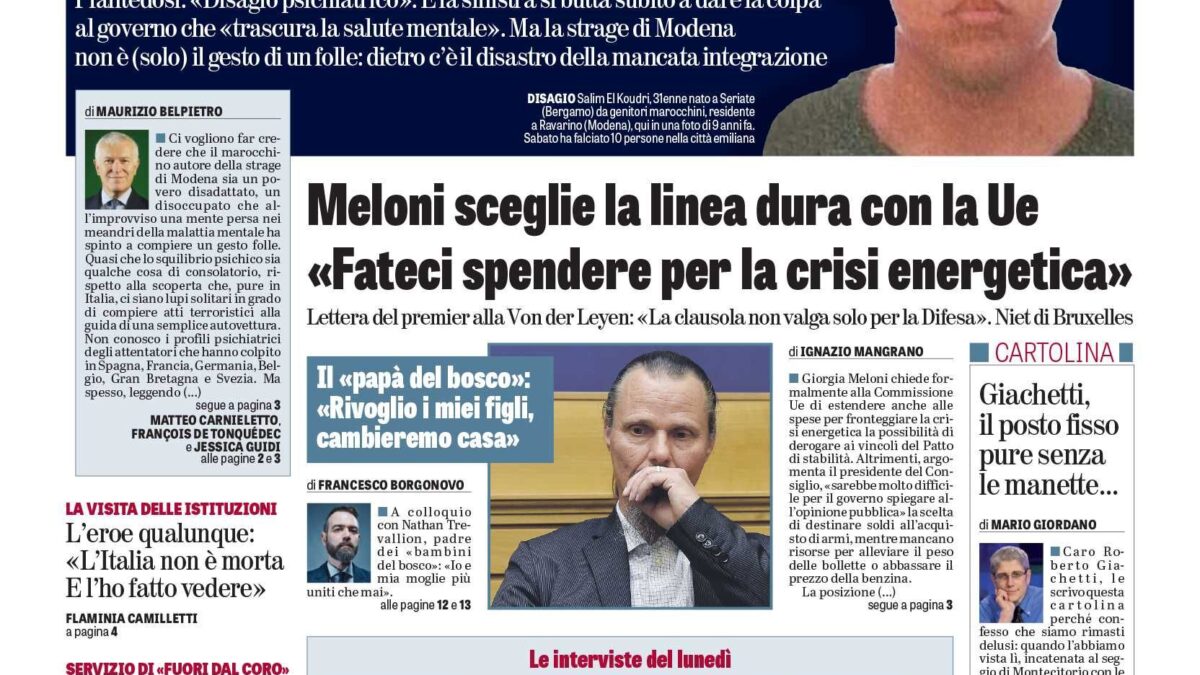 Oggi in edicola
