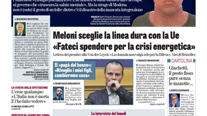 Oggi in edicola