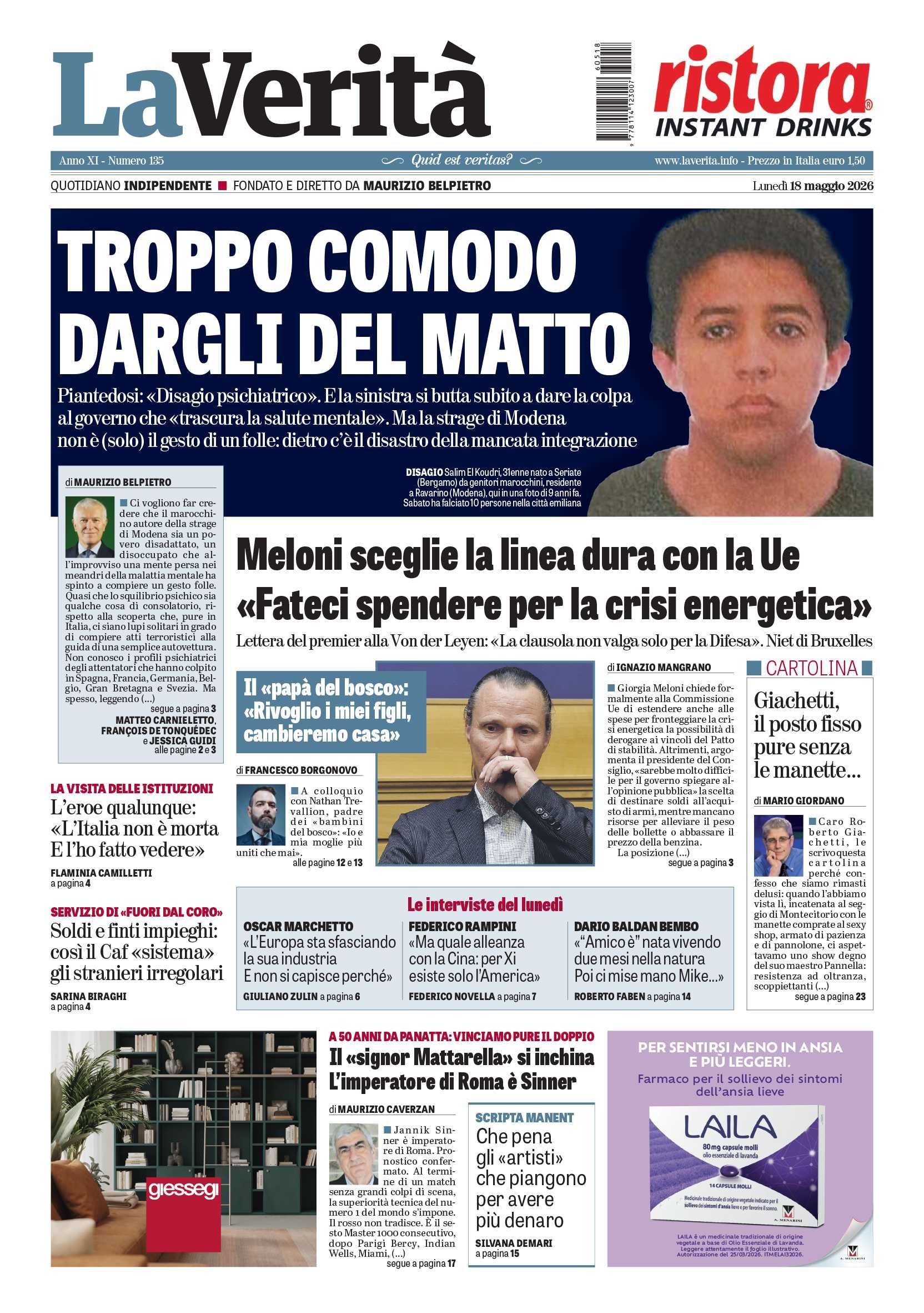 Oggi in edicola