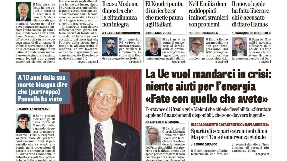 Oggi in edicola