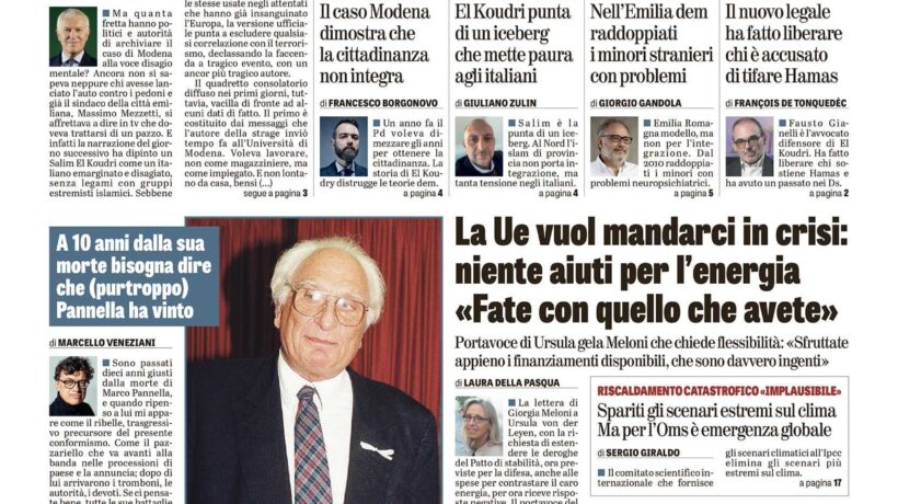 Oggi in edicola