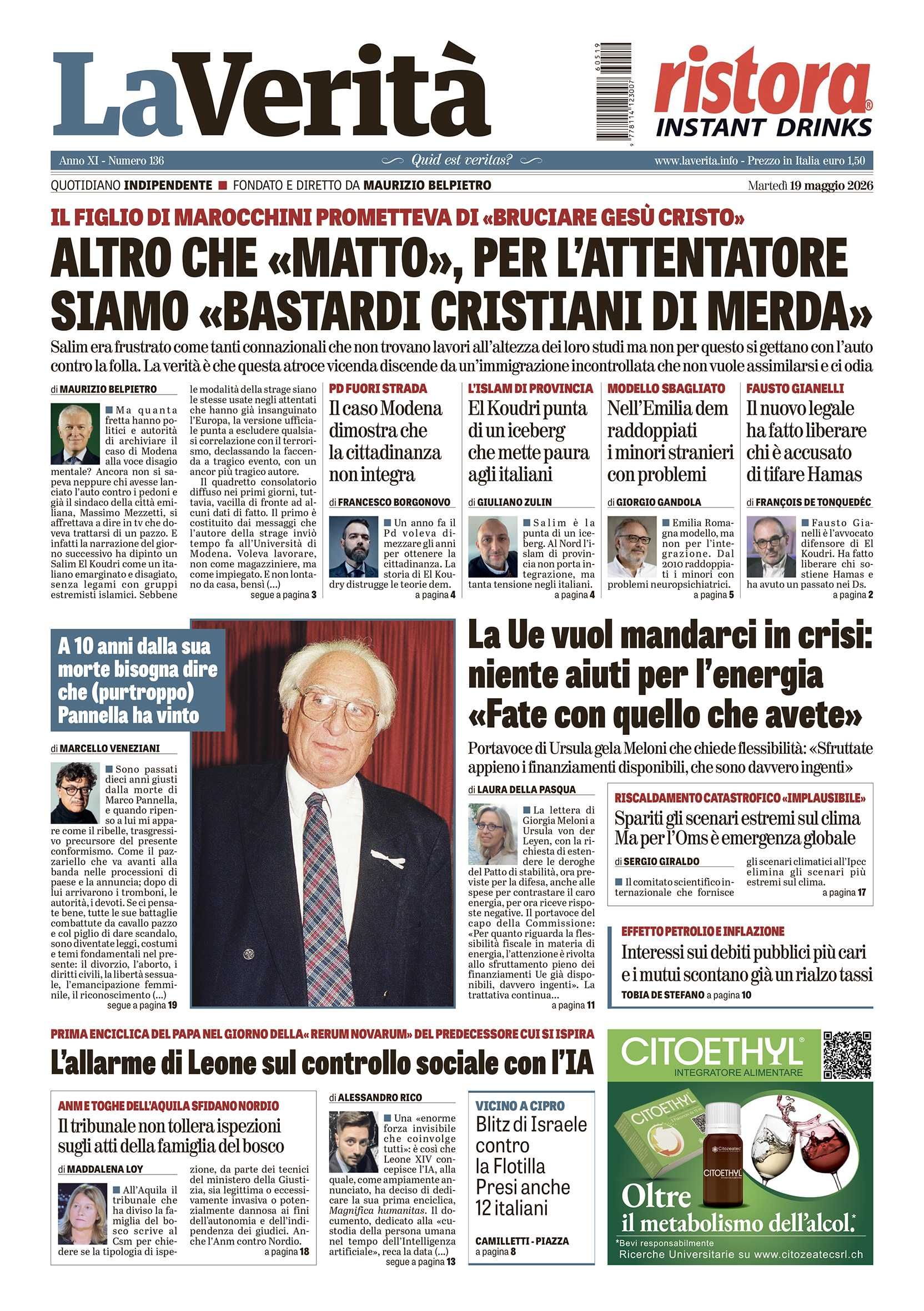 Oggi in edicola