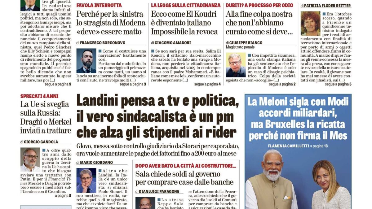 Oggi in edicola