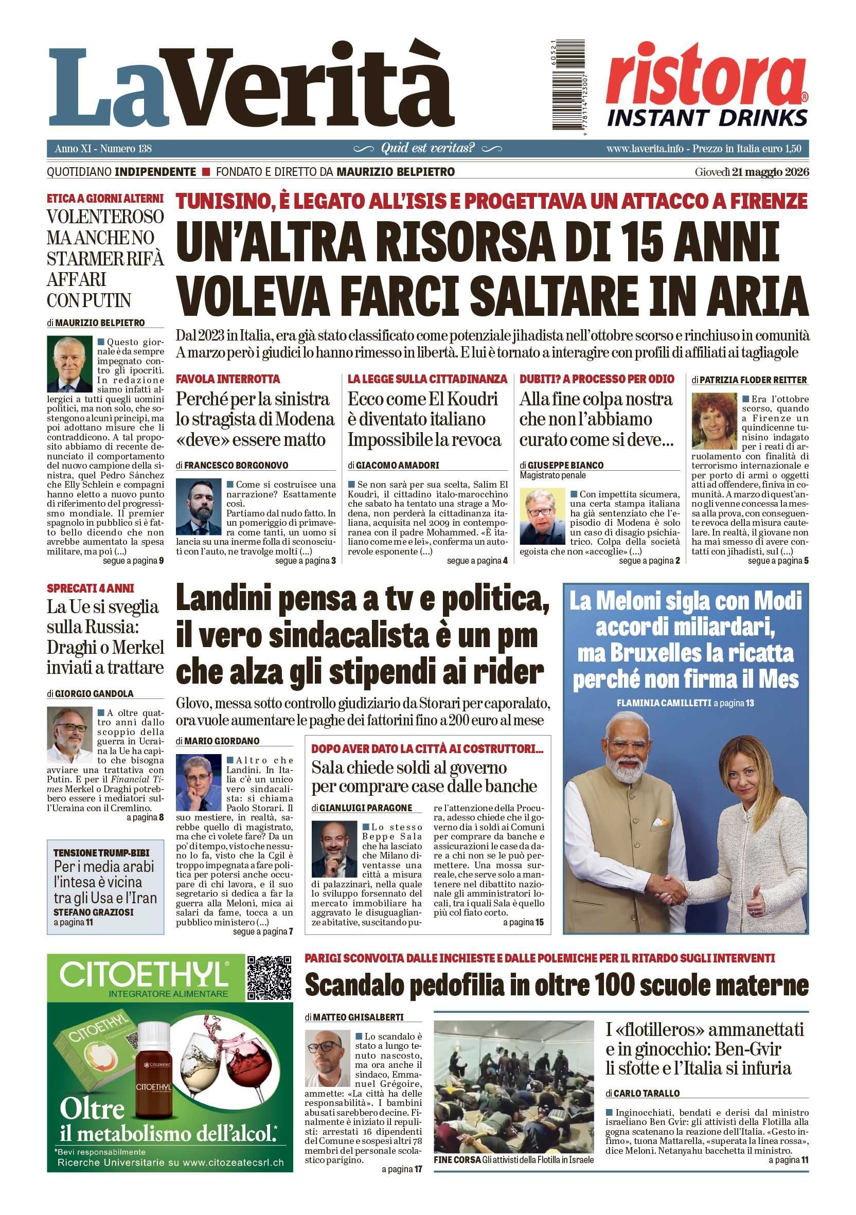 Oggi in edicola