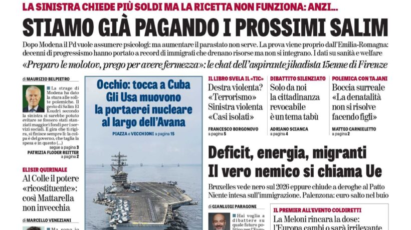 Oggi in edicola