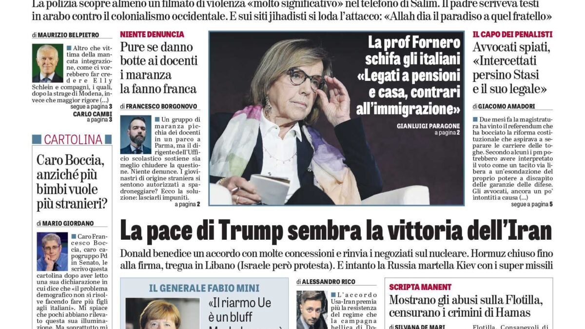 Oggi in edicola