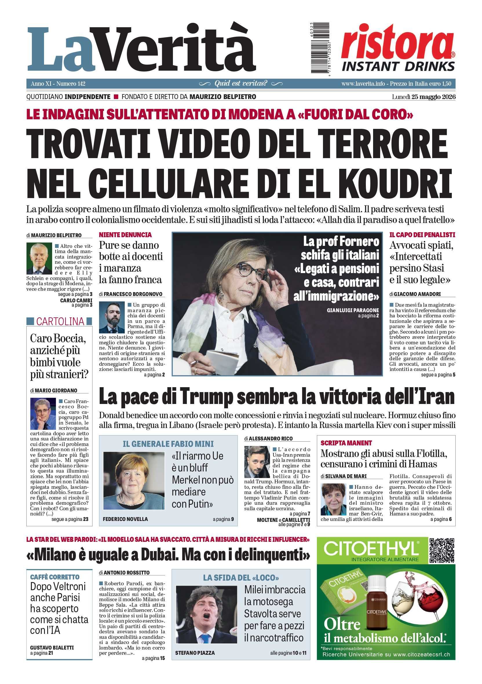 Oggi in edicola