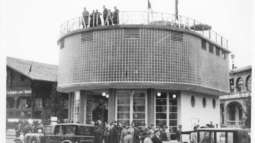 Padiglione della RAS progettato da Portaluppi per la Fiera Campionaria di Milano del 1934 (Getty Images)