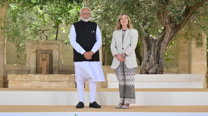 Meloni con Modi per collaborare su difesa e sviluppo