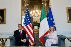 La Meloni tiene il punto con Rubio: «Dialogo franco, interessi diversi»