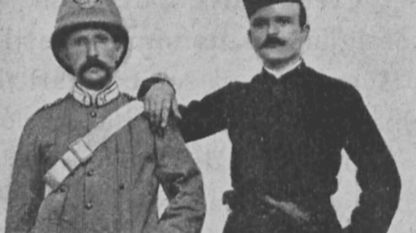 Un carabiniere con un gendarme montenegrino
