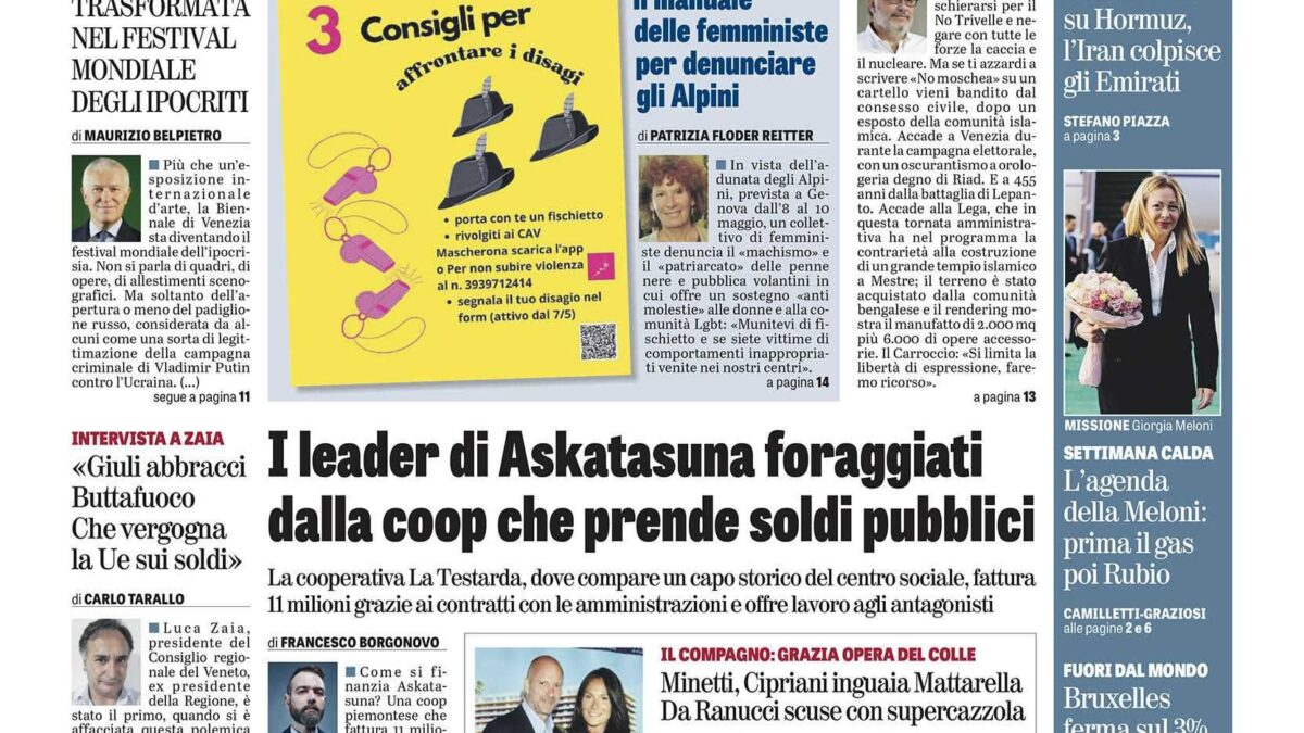 Oggi in edicola
