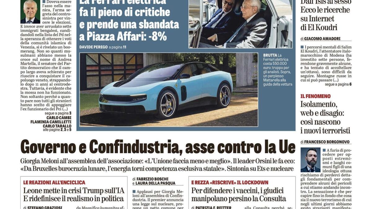 Oggi in edicola