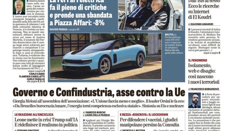 Oggi in edicola