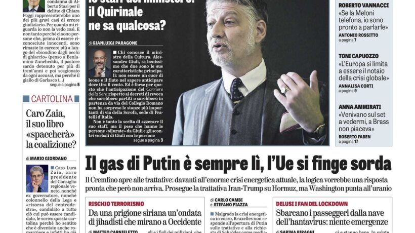 Oggi in edicola