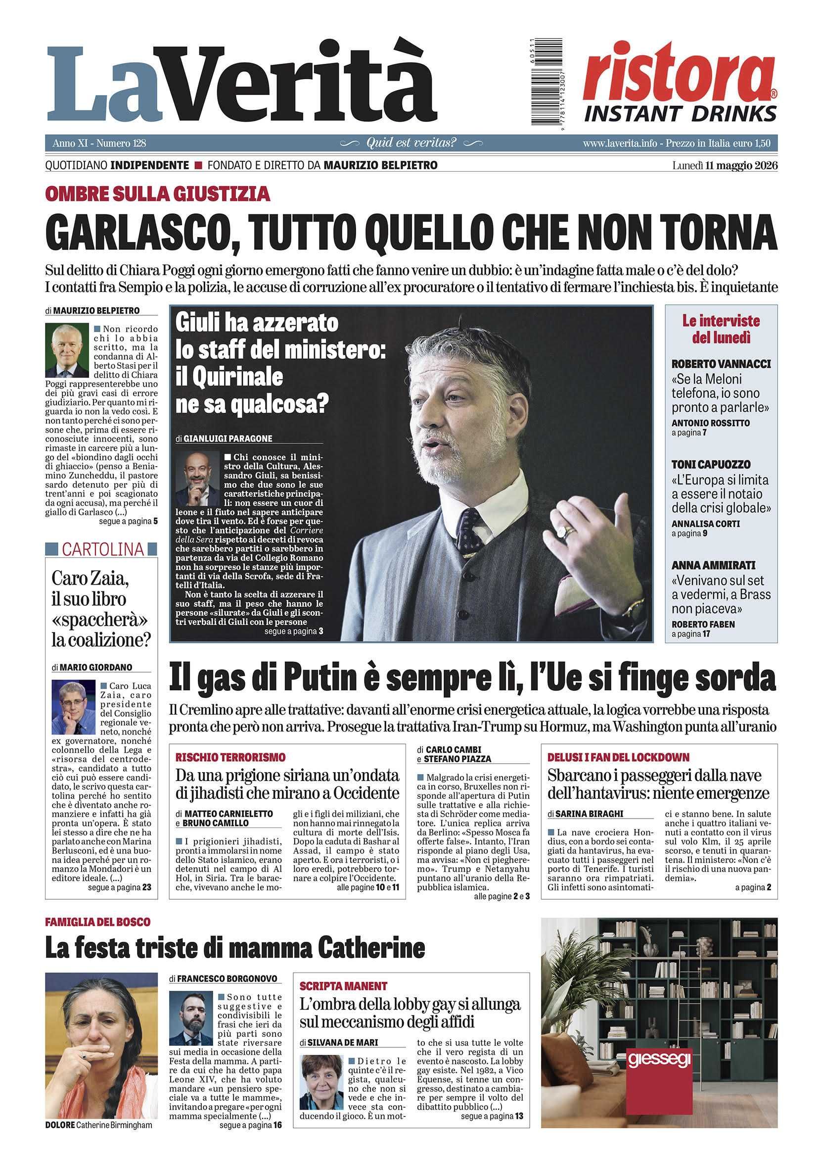 Oggi in edicola