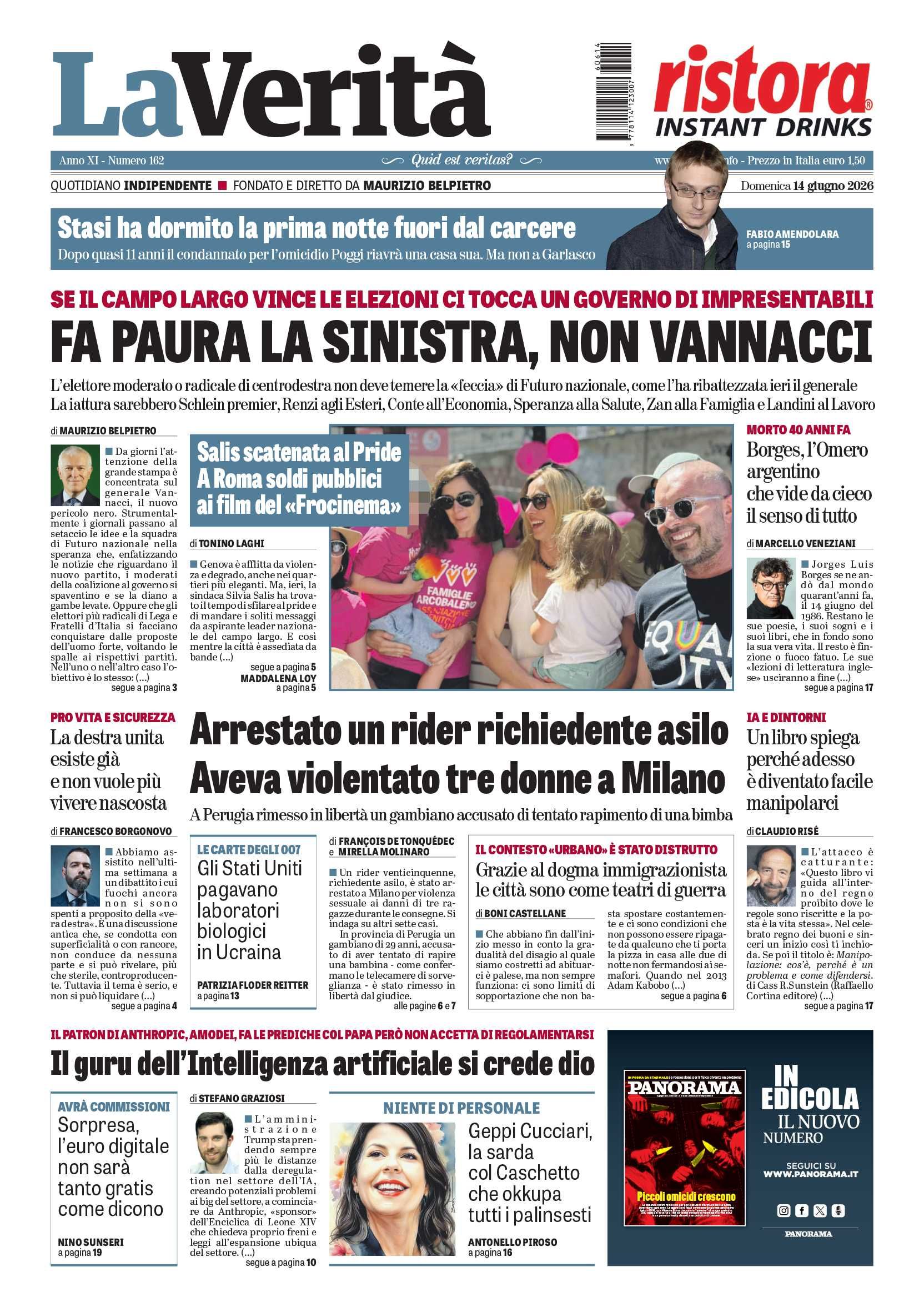 Oggi in edicola