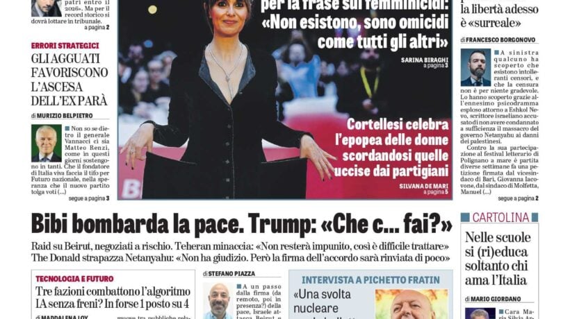 Oggi in edicola