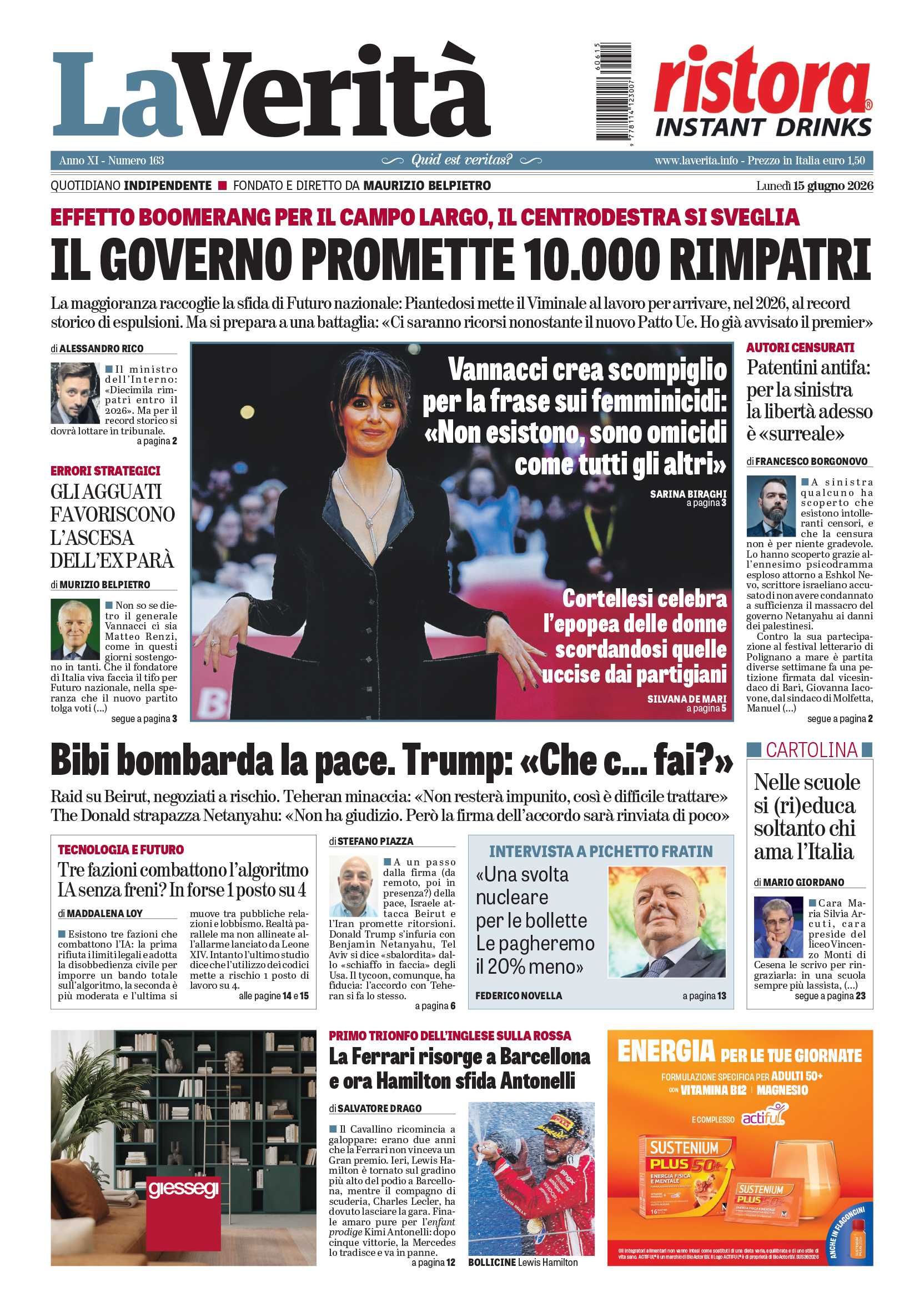 Oggi in edicola