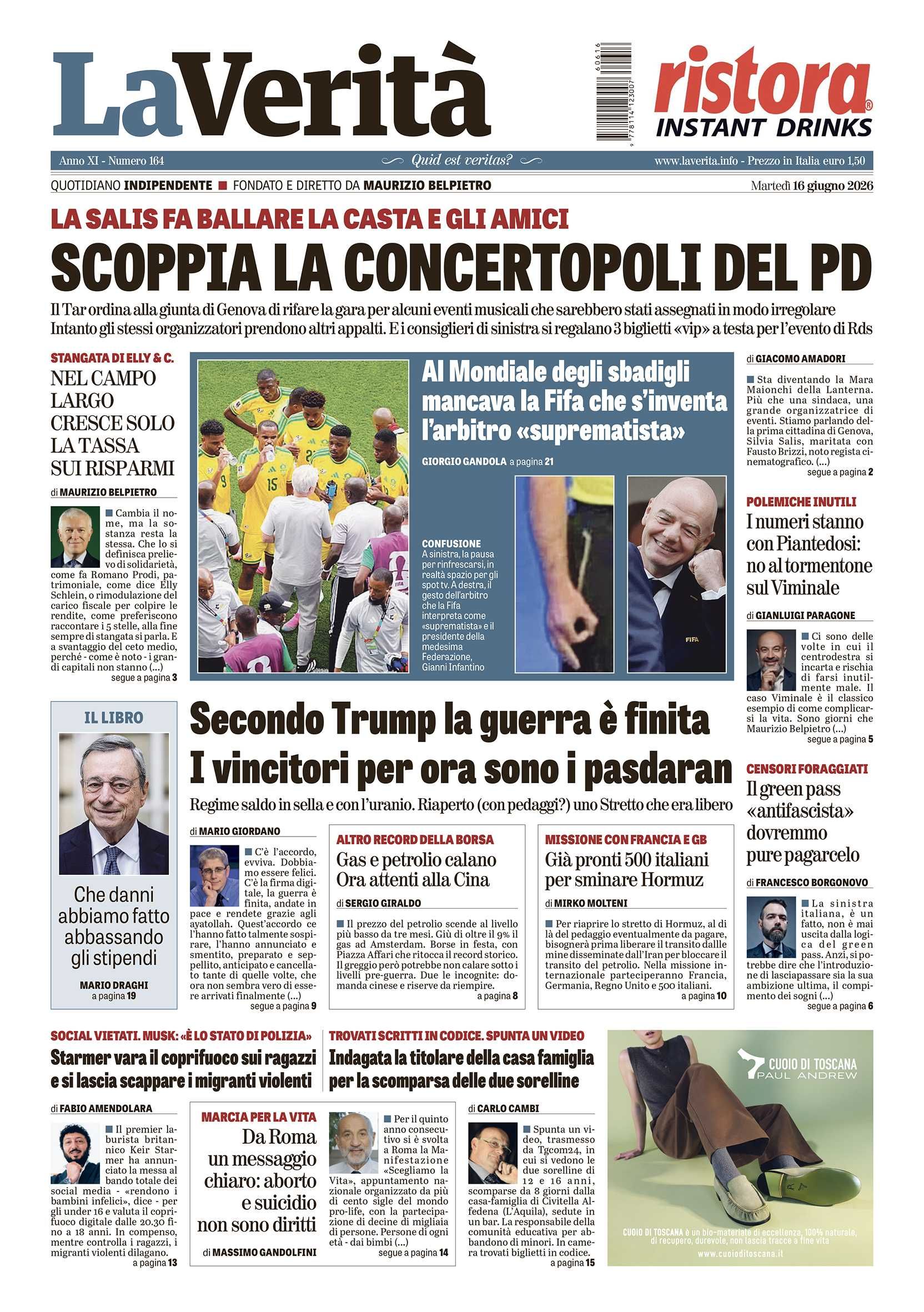 Oggi in edicola