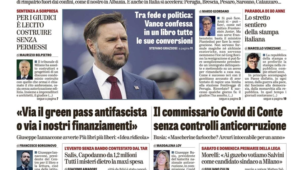 Oggi in edicola
