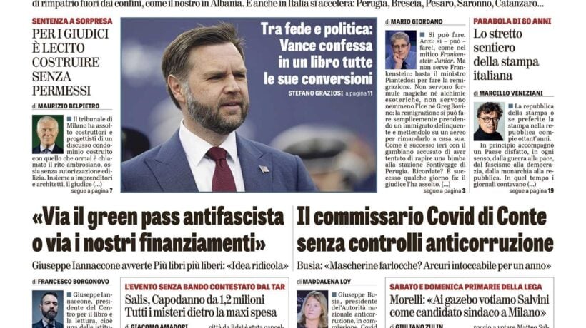 Oggi in edicola