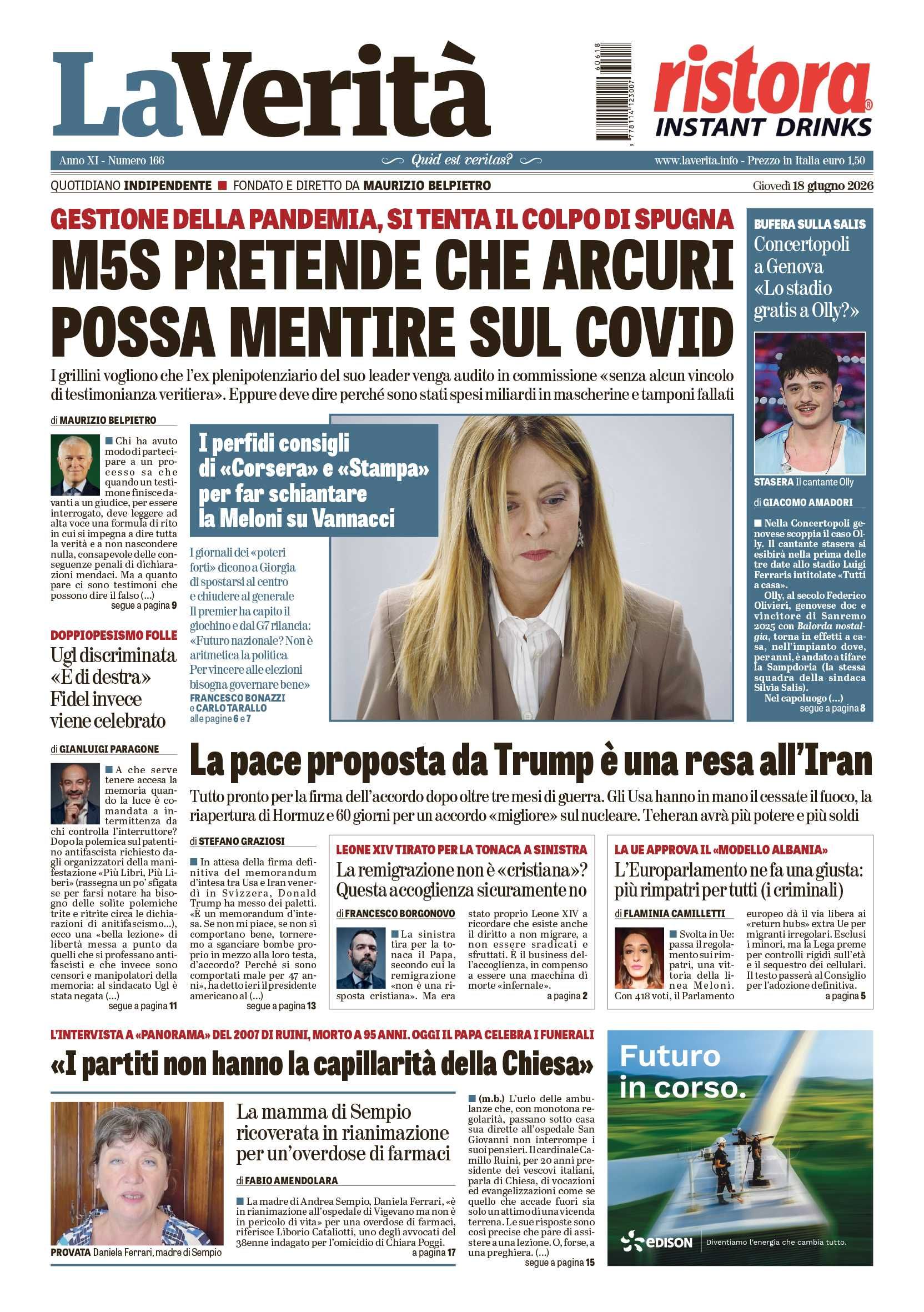 Oggi in edicola