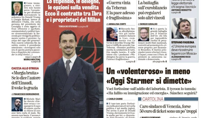Oggi in edicola