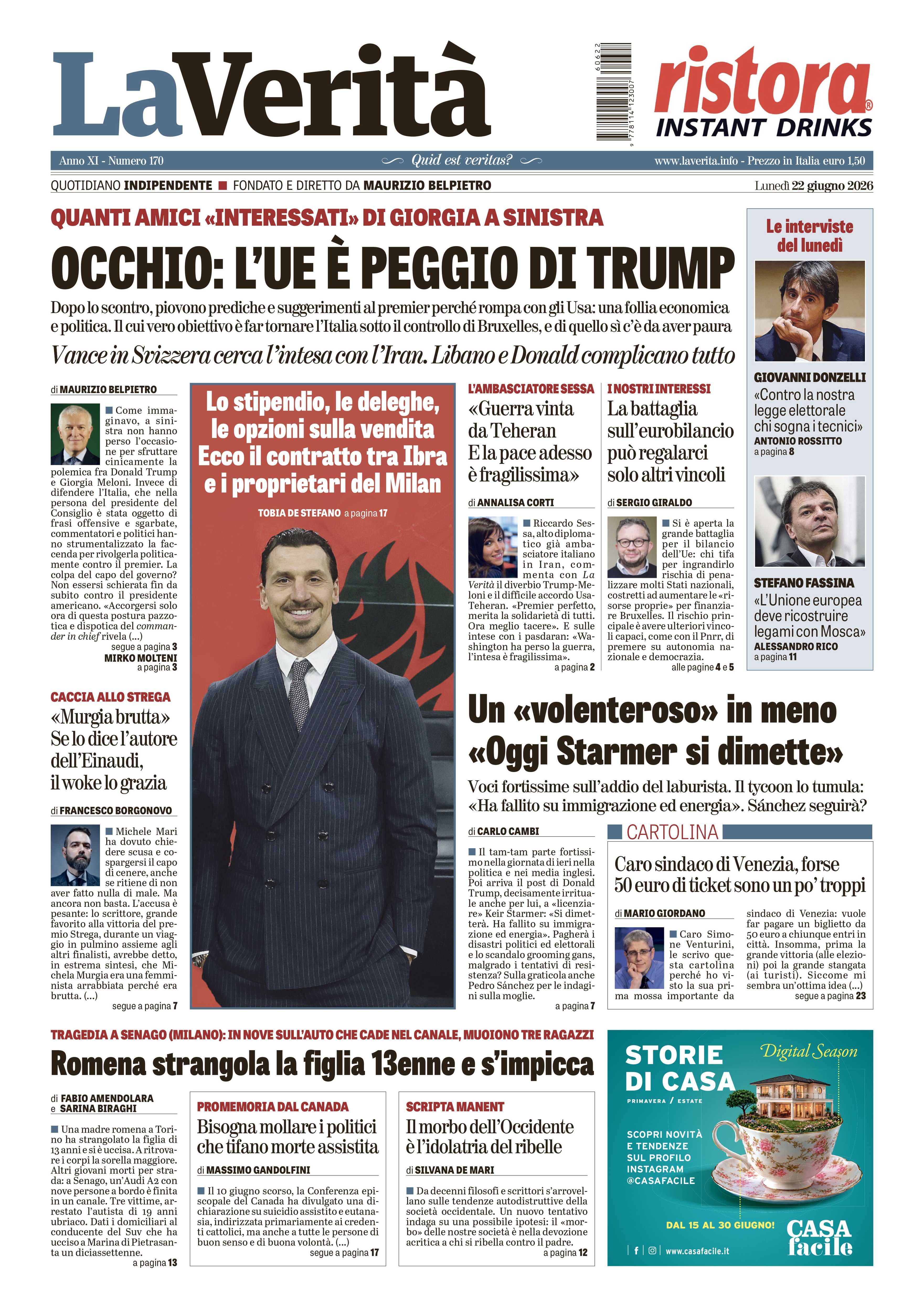 Oggi in edicola