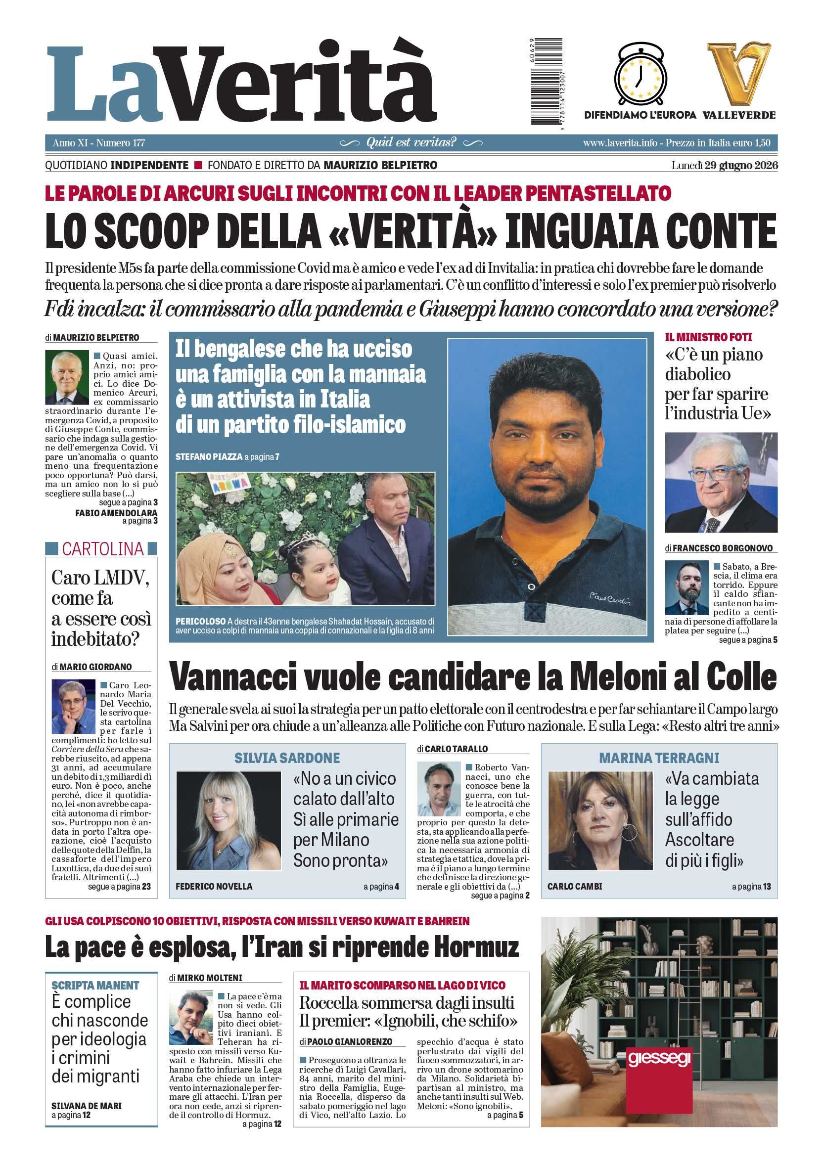 Oggi in edicola