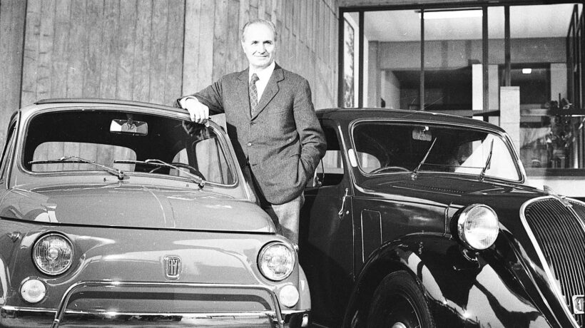 Dante Giacosa, padre della «Topolino», progettò anche la «Nuova 500» del 1957 (Stellantis Media)