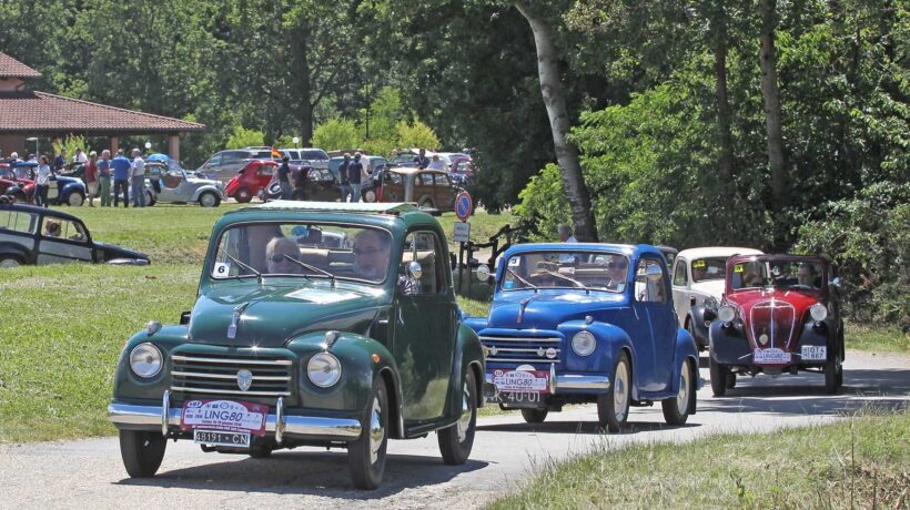 Raduno storico di Fiat «Topolino» in occasione degli 80 anni